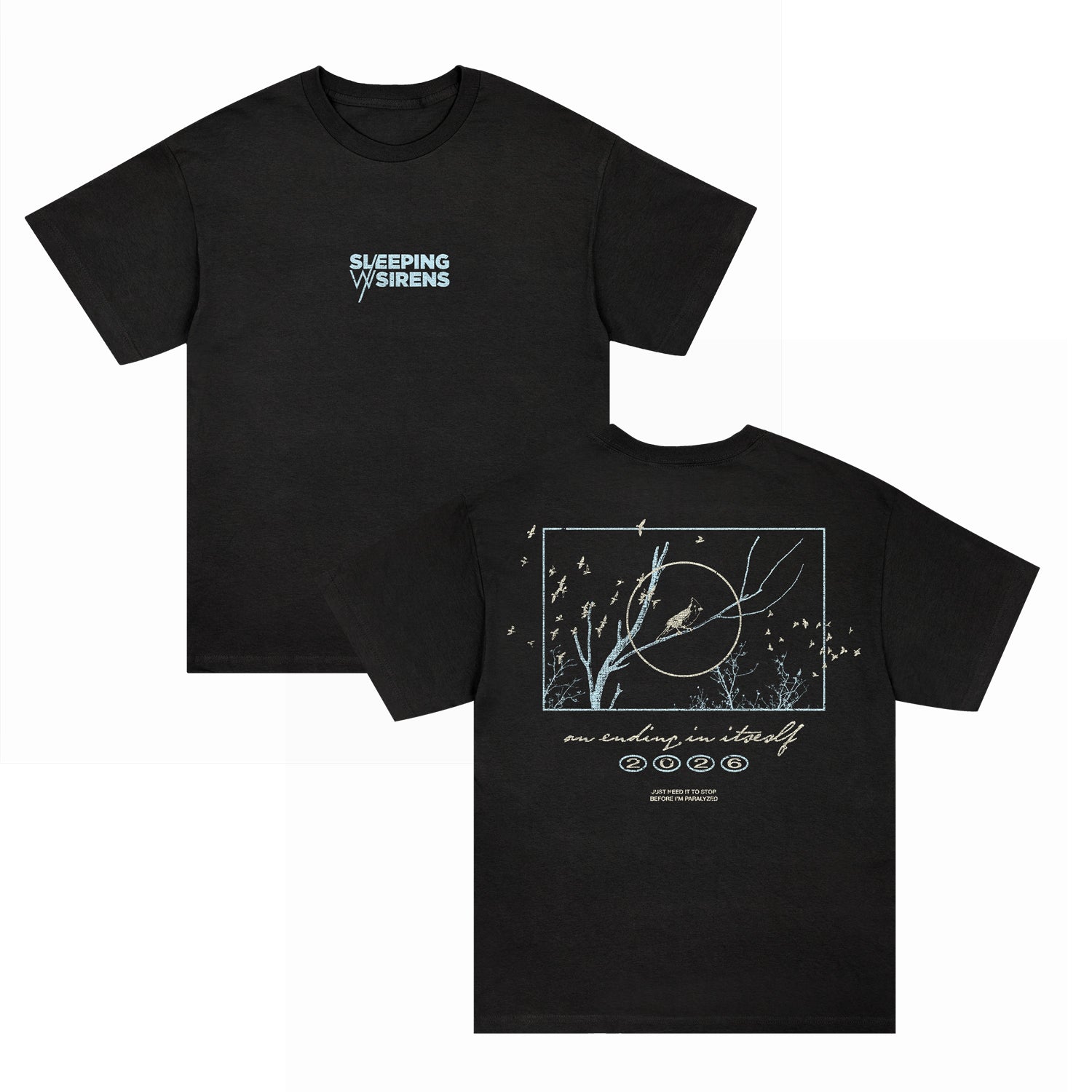 Bird - Black T-Shirt – Sleeping With Sirens