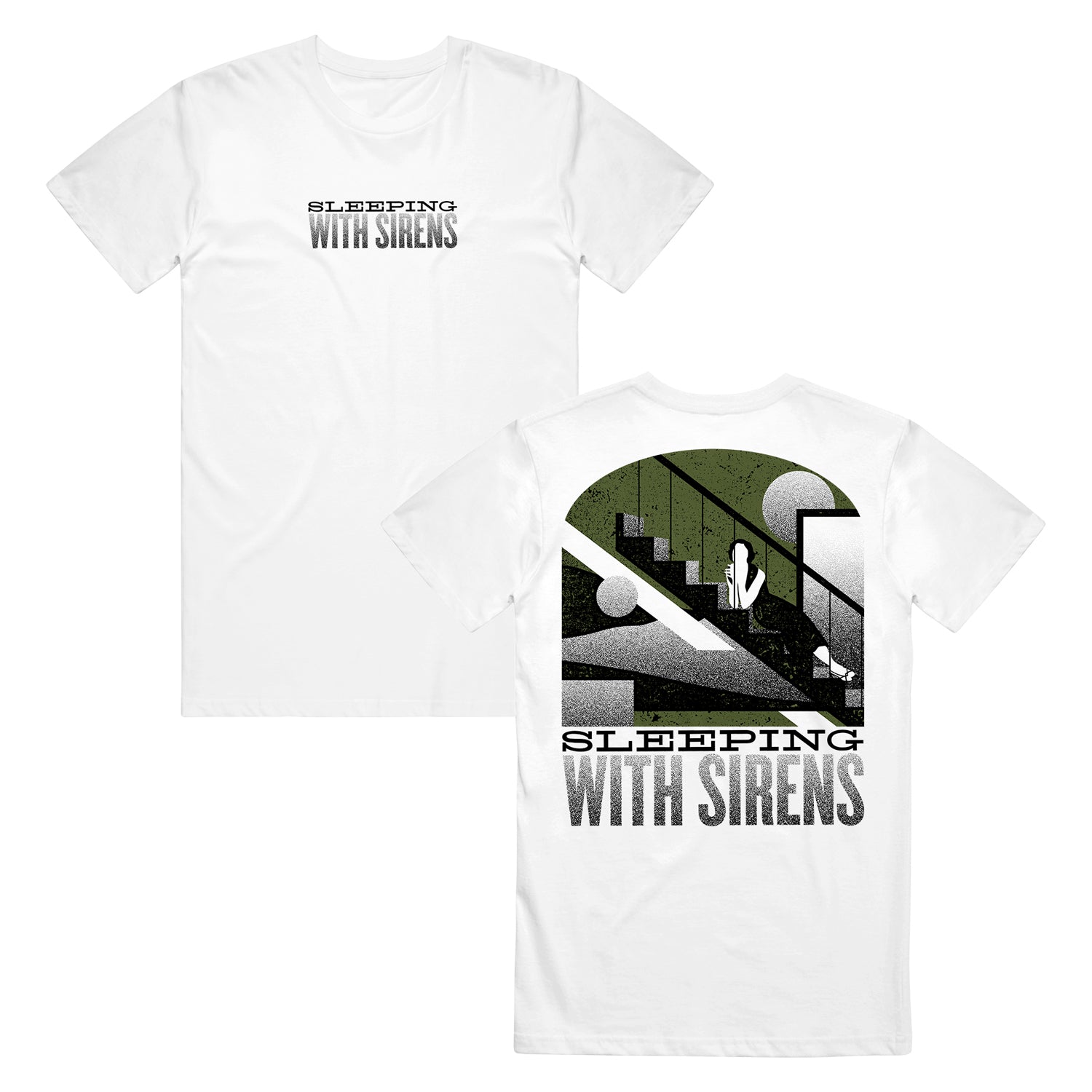 Stairs - White T-Shirt – Sleeping With Sirens