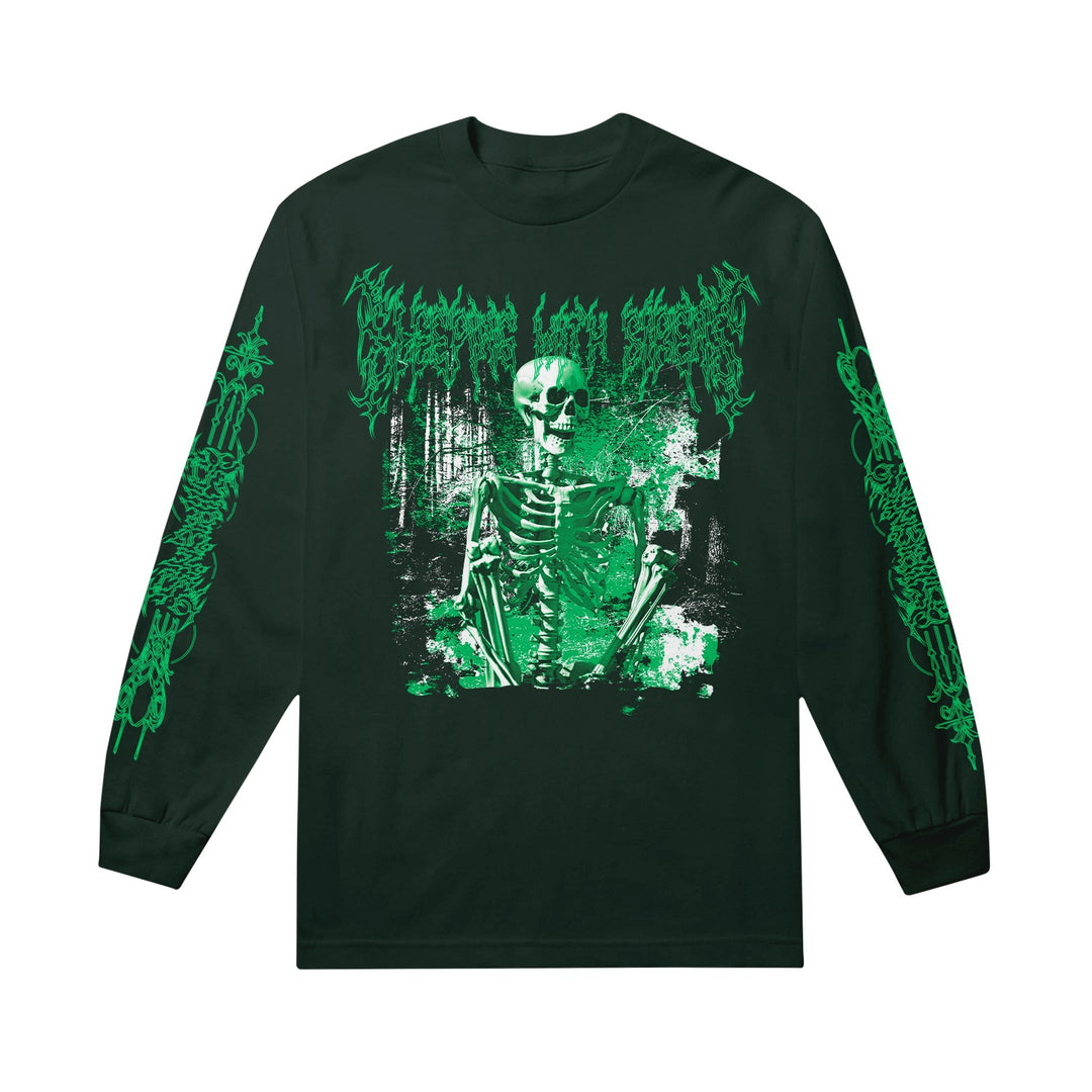 DV Metal Skeleton - Forest Green Long Sleeve – Sleeping With Sirens