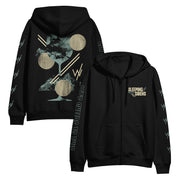 sleeping with sirens Collage - Black Zip-Up front and back