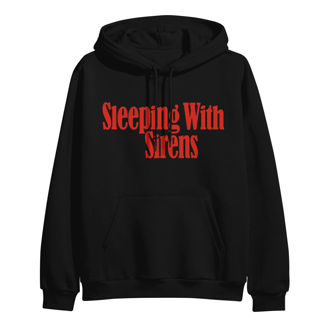 希少　Sleeping with Sirens Serif Text Logo - Black Pullover – Sleeping With Sirens